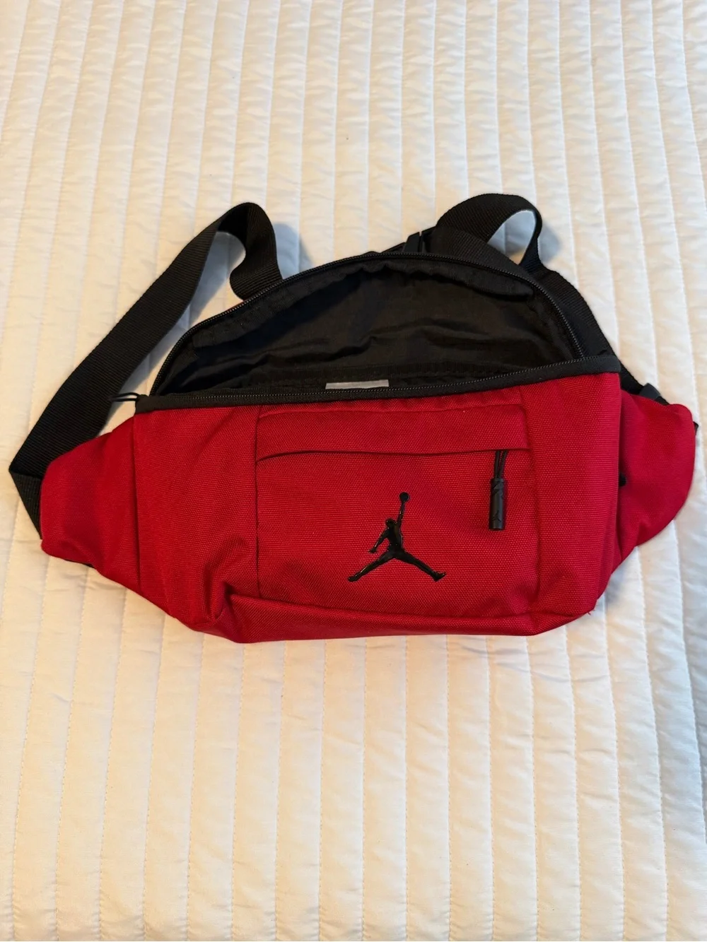 Jordan Red Waist Pack with Black Accents